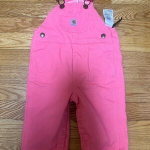 Carhartt Kids Bright Pink Overalls
